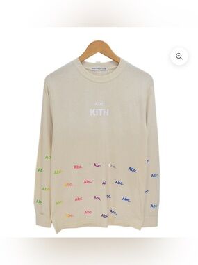 Advisory Board Crystals x Kith long sleeve ABC logo cream multi color shirt S